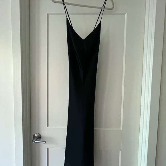 Abercrombie & Fitch Satin Black Dress - Picture 2 of 7